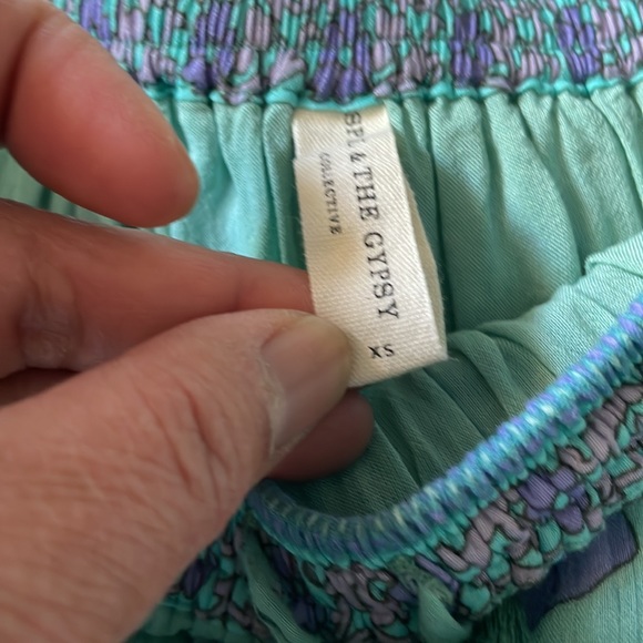 Spell and the gypsy collection buttercup ocean tiered ruffle mini skirt - Picture 9 of 17